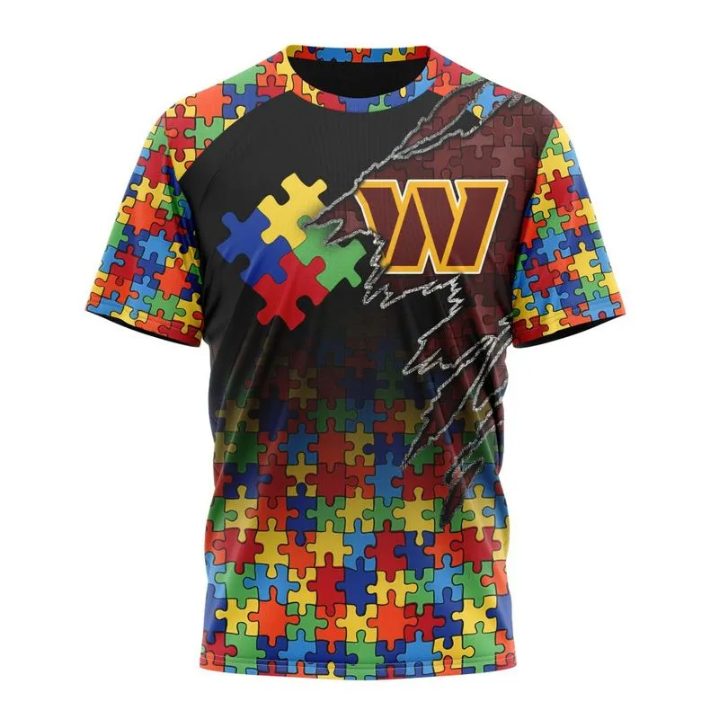 Washington Commanders Autism Awareness Hoodie