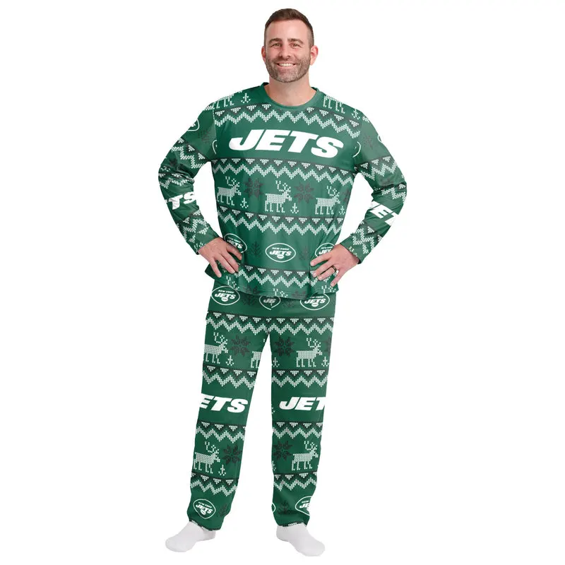 New York Jets Family Holiday Pajamas Image 4