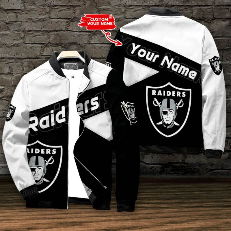 Las Vegas Raiders Personalized Bomber Jacket