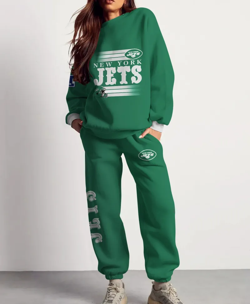 New York Jets Combo 3D Sweatsuit and Sweatpants