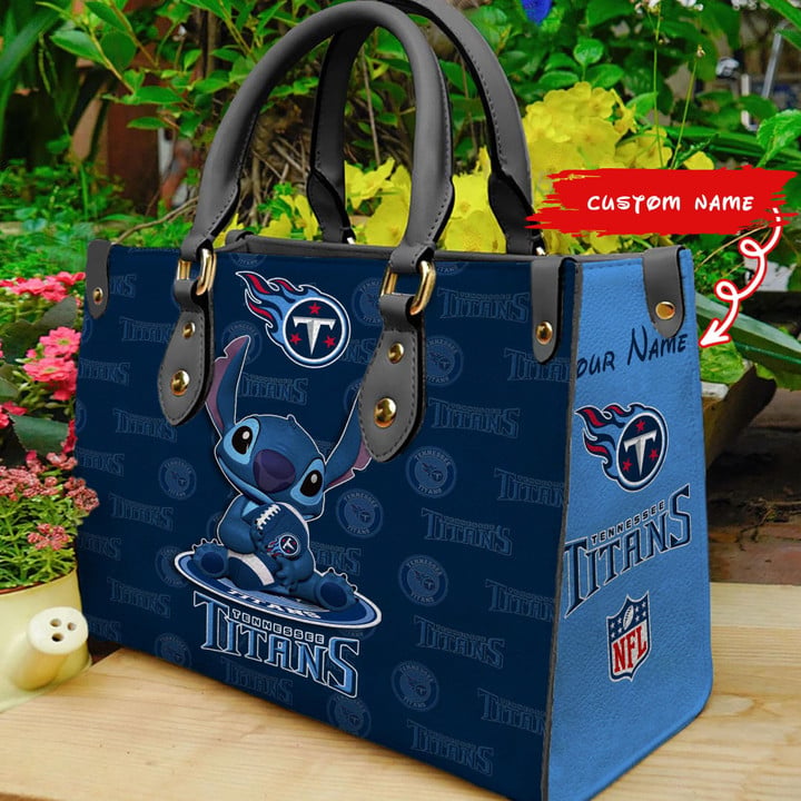 Tennessee Titans Personalized Leather Hand Bag