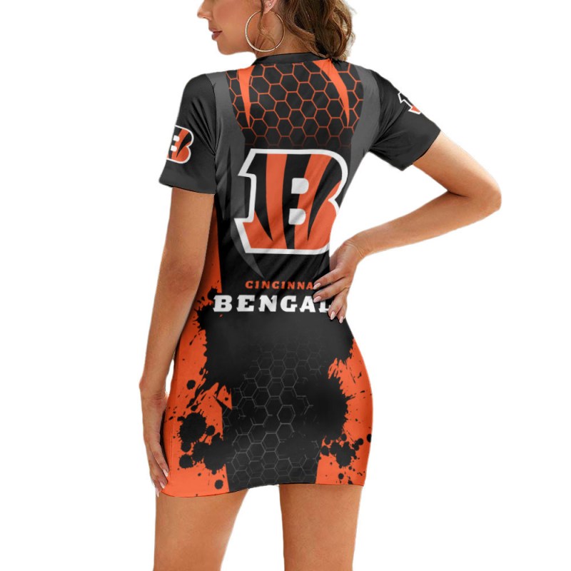 Cincinnati Bengals Mini Dress - Back View