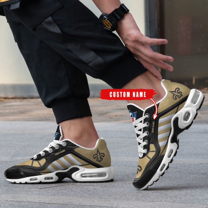 New Orleans Saints Youth Sneakers Close Up