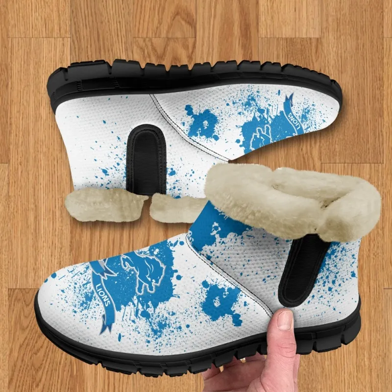 Detroit Lions Comfy Winter Snow Boots - Image 1