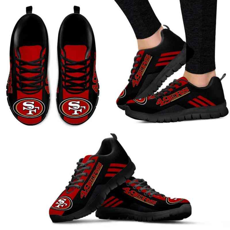 San Francisco 49ers Sneakers Back View