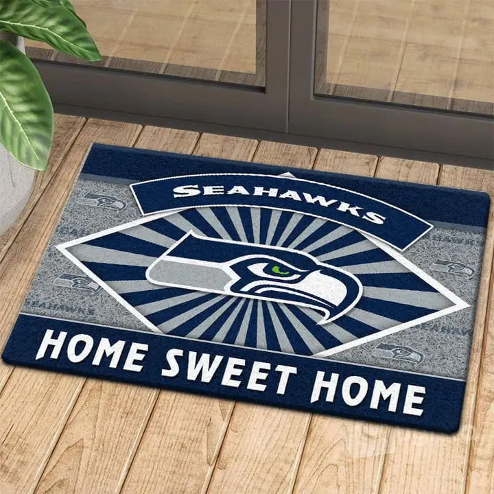 Seattle Seahawks Christmas Doormat