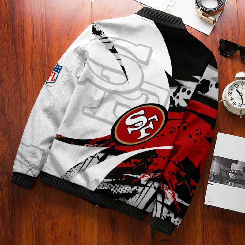 San Francisco 49ers Bomber Jacket Front View