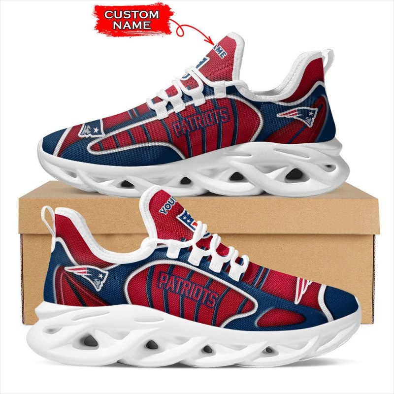 New England Patriots Personalized Yezy Running Sneakers
