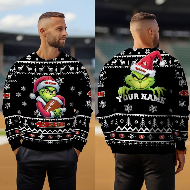 San Francisco 49ers Ugly Christmas Sweater - Outdoor View 4