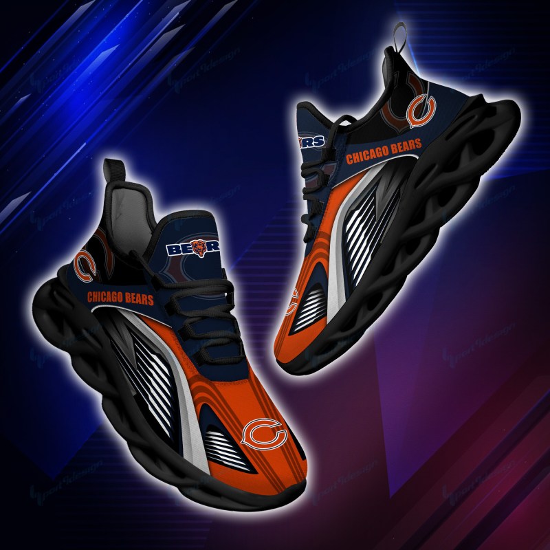 Chicago Bears Yezy Running Sneakers BB952 Side View