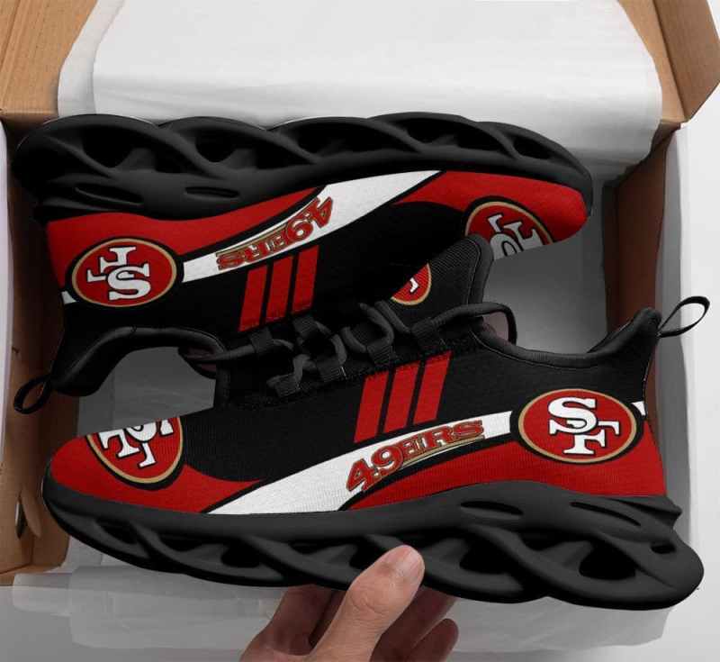 San Francisco 49ers Yezy Running Sneakers Side
