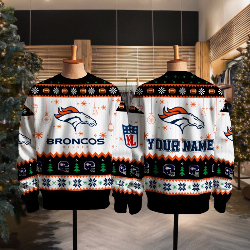 Denver Broncos Ugly Christmas Sweater 2