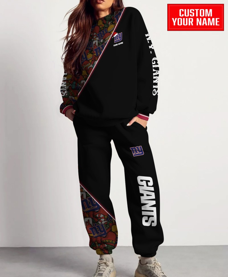 New York Giants Christmas Pattern Unisex Combo Sweatshirt and Sweatpants