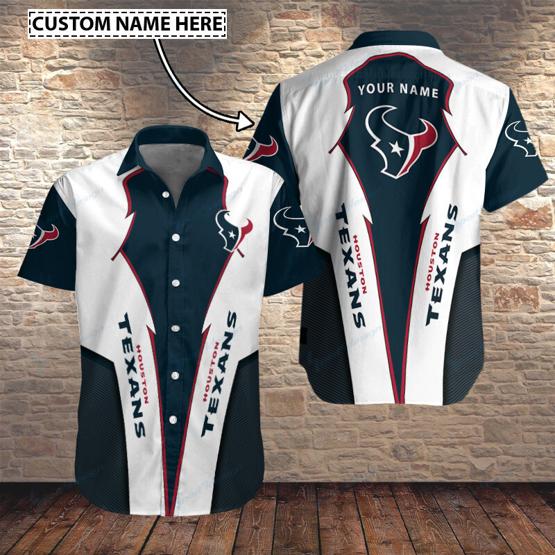 Houston Texans Personalized Button Shirt