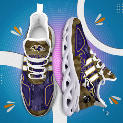 Baltimore Ravens Yezy Sneakers Back View