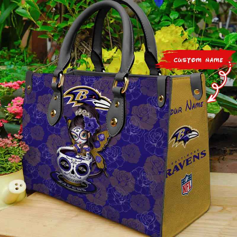 Baltimore Ravens Leather Hand Bag