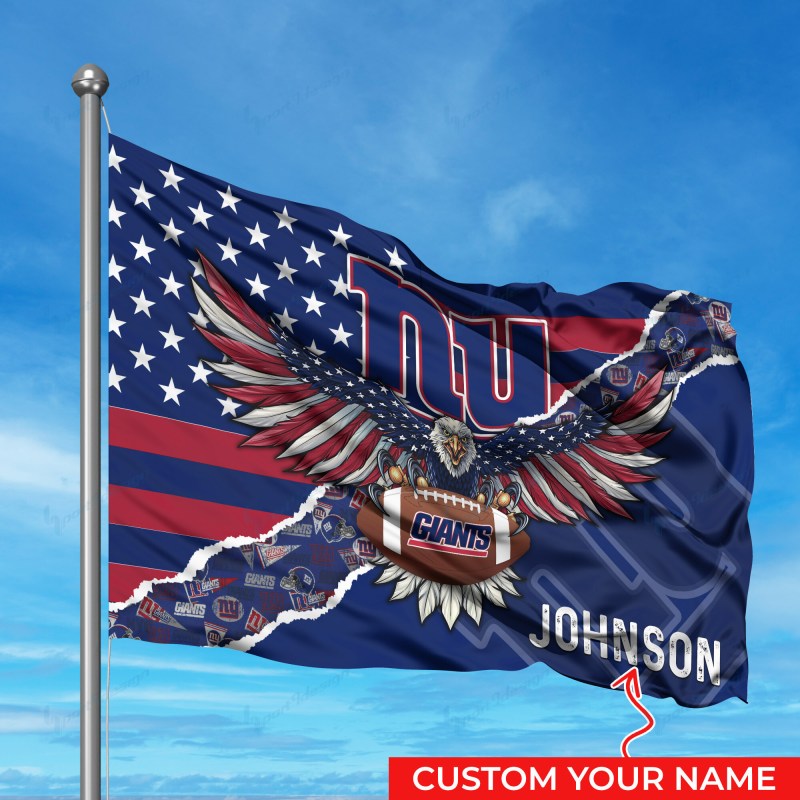New York Giants Personalized Flag