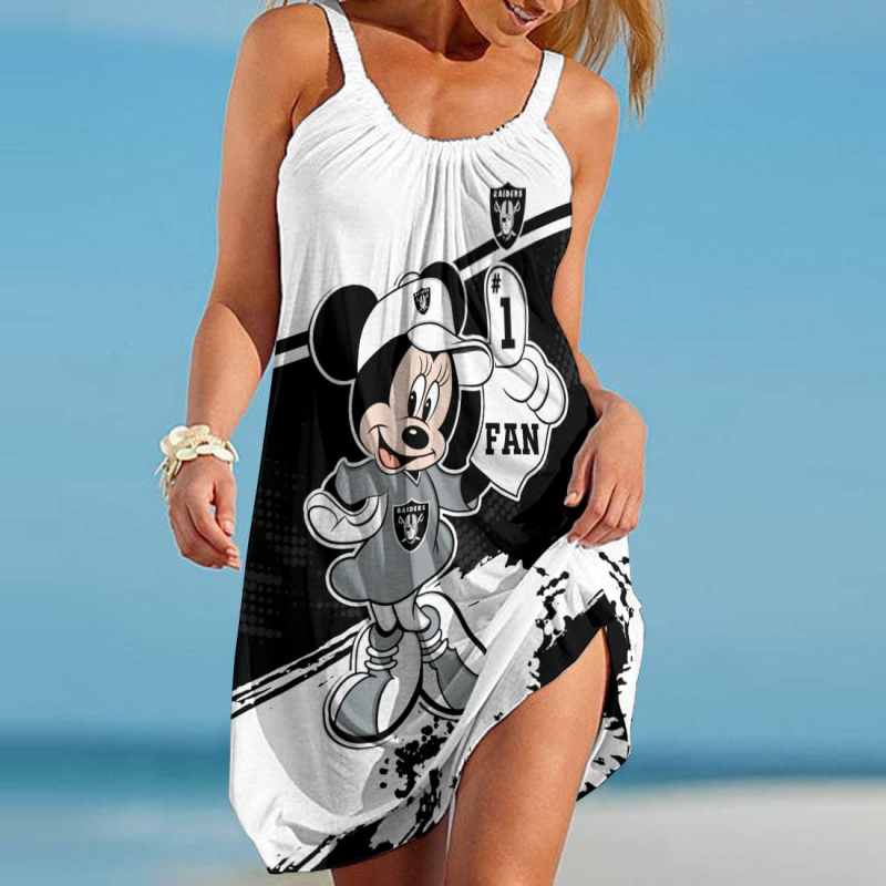 Las Vegas Raiders Beach Dress Front
