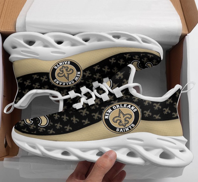 Sizing chart for New Orleans Saints Yezy Running Sneakers