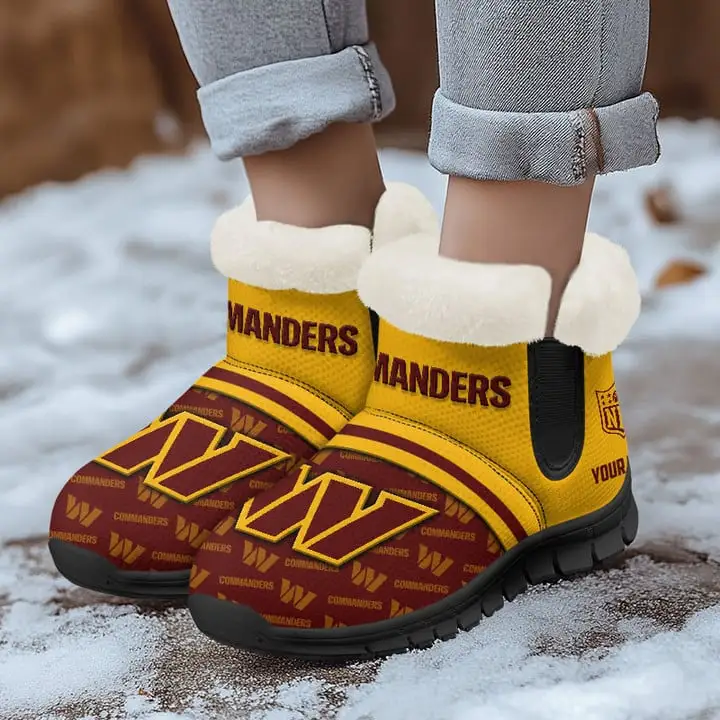 Washington Commanders Comfy Winter Snow Boots