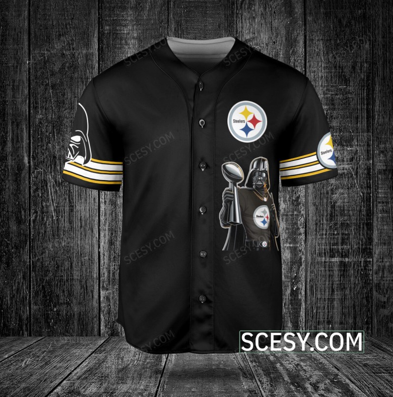 Pittsburgh Steelers Darth Vader Baseball Jersey Side