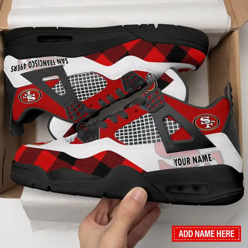 San Francisco 49ers AJ4 Sneaker Custom Design