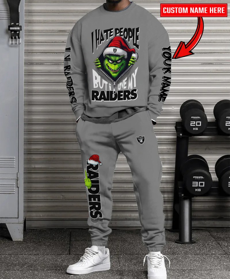 Las Vegas Raiders Christmas Collection Sweatshirt and Sweatpants