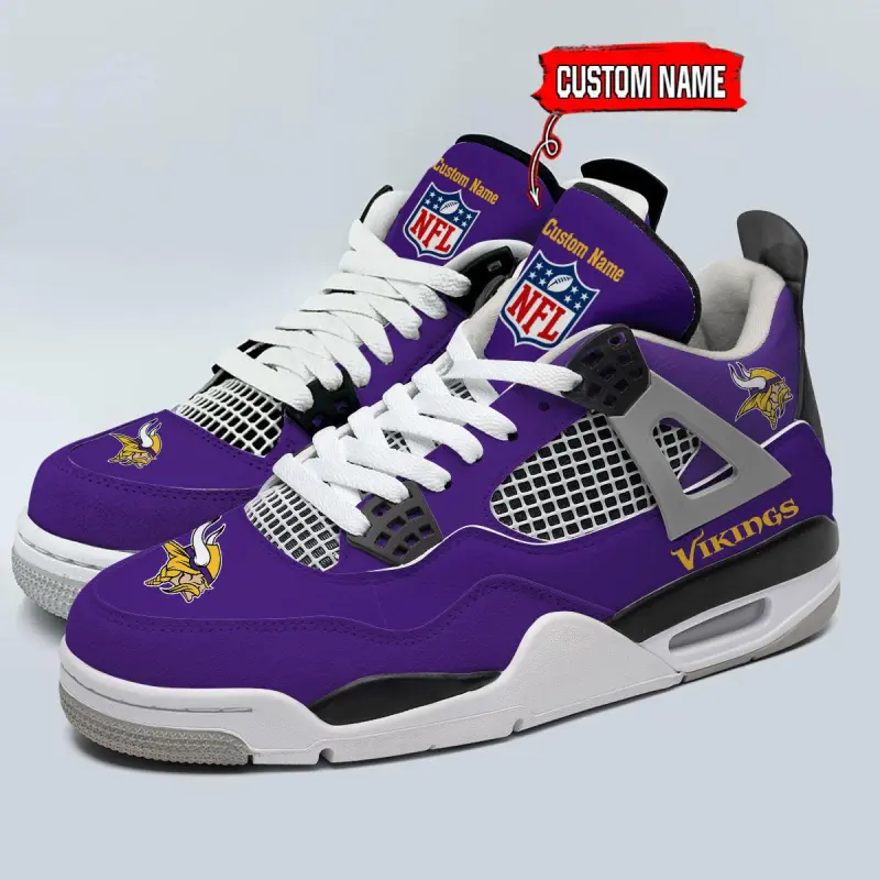 Minnesota Vikings AJ4 Sneaker 1