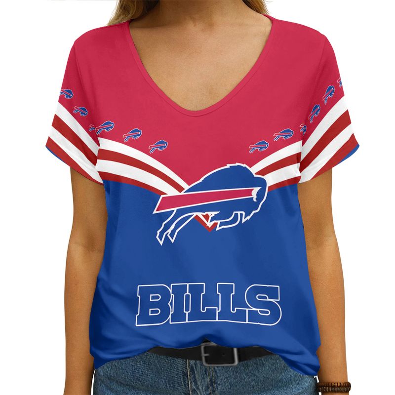 Buffalo Bills V-neck T-shirt 1