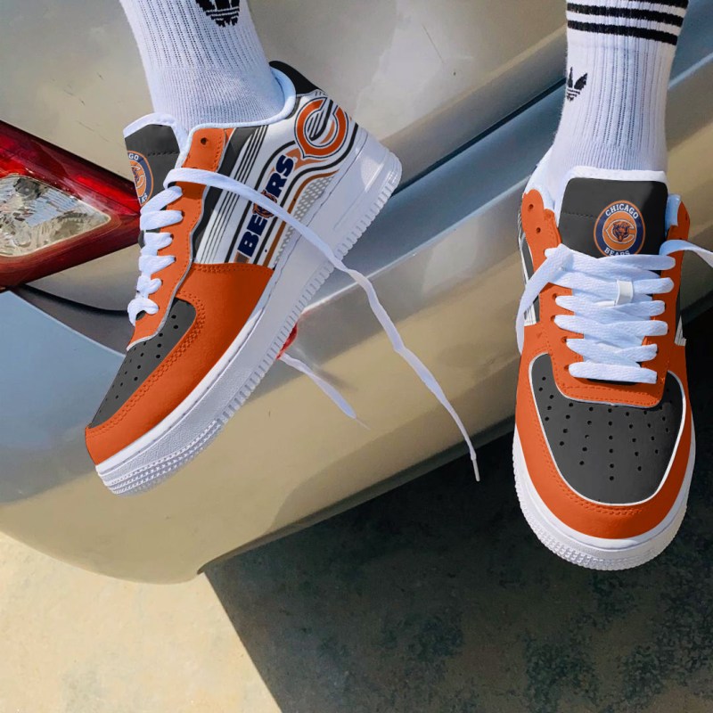 Chicago Bears AF1 Shoes Top View