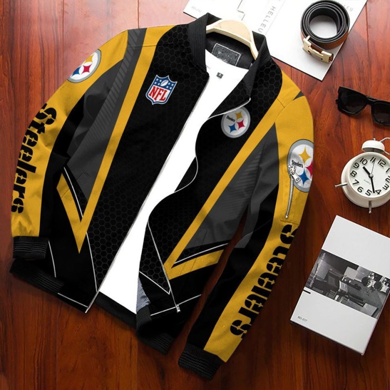 Pittsburgh Steelers Bomber Jacket Front View