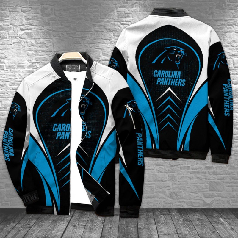 Carolina Panthers Bomber Jacket Front