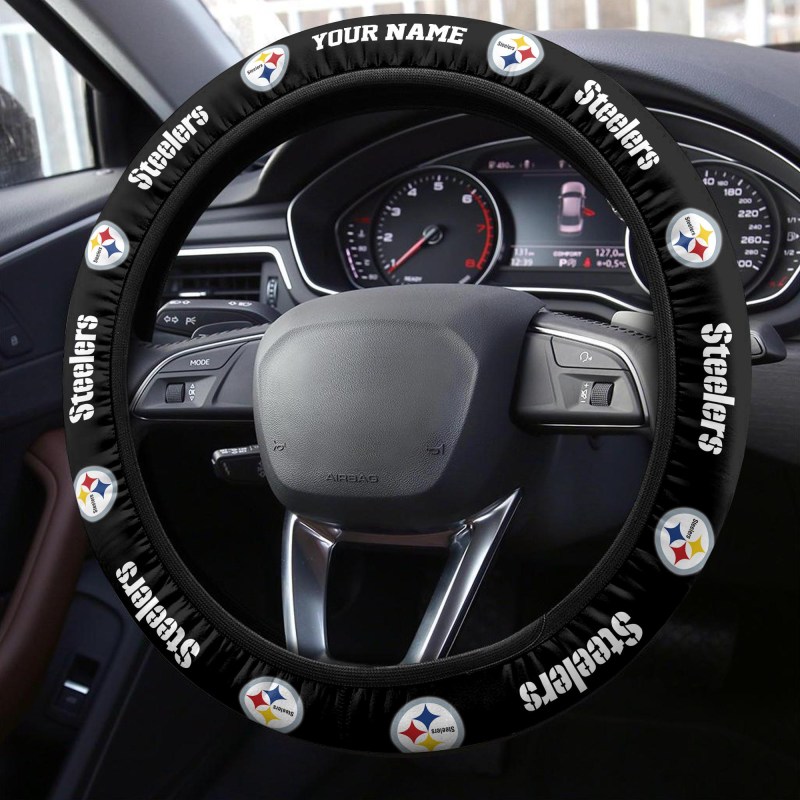 Personalized 3D Steering Wheel Cover - Pittsburgh Steelers