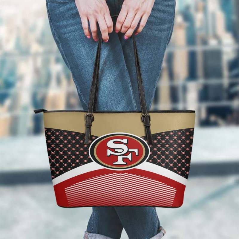 San Francisco 49ers Leather Tote Hand Bag and Purse Set BB01