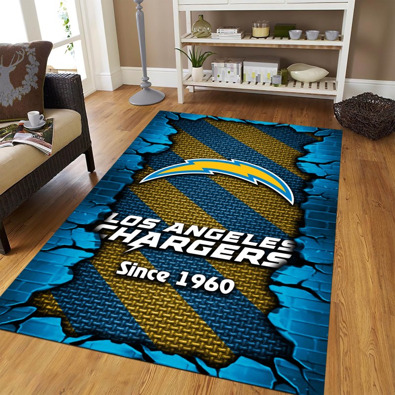 Los Angeles Chargers Living Room Rug