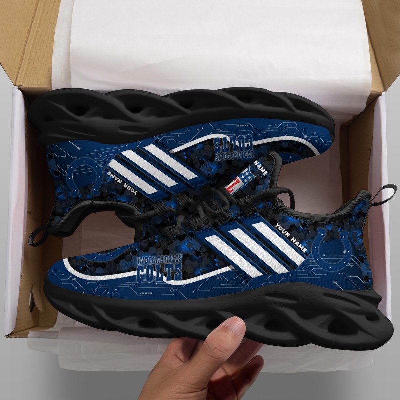 Indianapolis Colts Personalized Yezy Running Sneakers