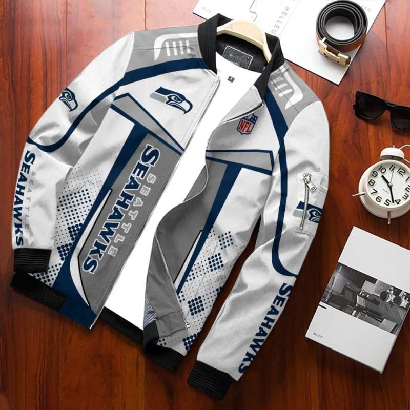 Seattle Seahawks Bomber Jacket Back
