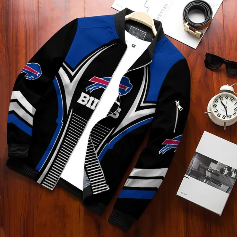Buffalo Bills Bomber Jacket Front View
