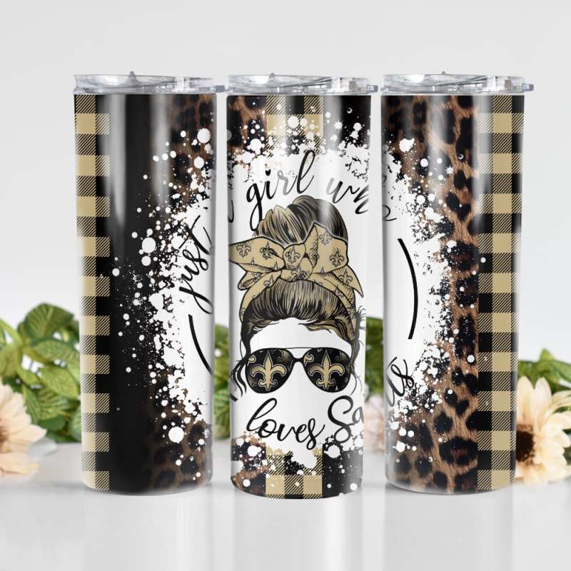 New Orleans Saints Tumbler Side View