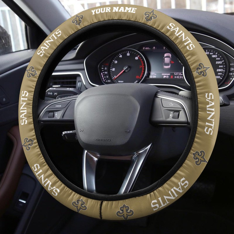 New Orleans Saints 3D Steering Wheel Cover