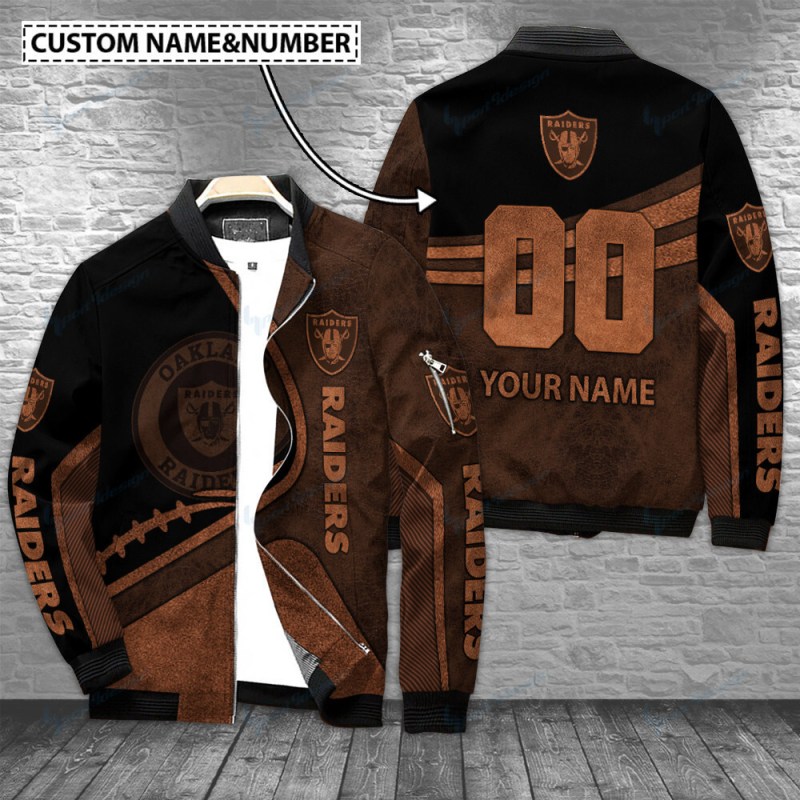 Las Vegas Raiders Personalized Bomber Jacket