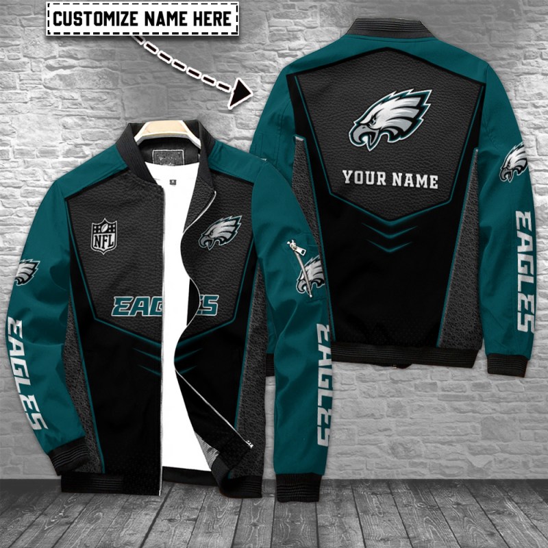 Philadelphia Eagles Personalized Bomber Jacket