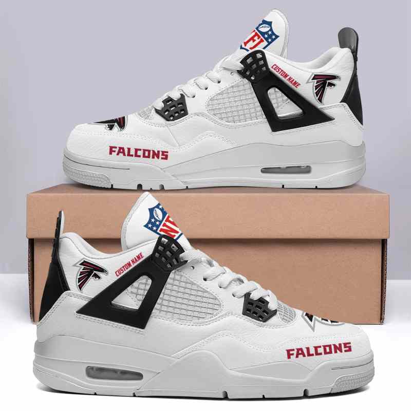 Baltimore Ravens AJ4 Sneakers - Side View