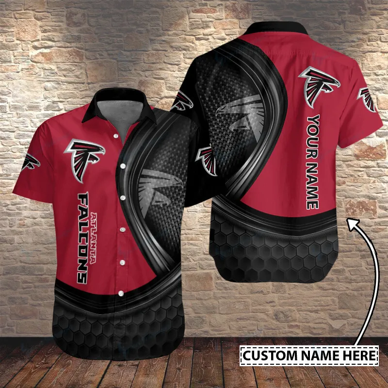 Atlanta Falcons Personalized Button Shirt Sizing Chart
