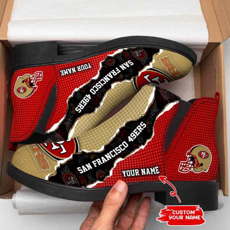 San Francisco 49ers Personalized Comfort & Fashion Short Boots
