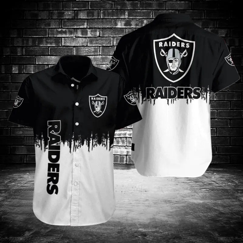 Sizing Chart for Las Vegas Raiders Button Shirt BG719