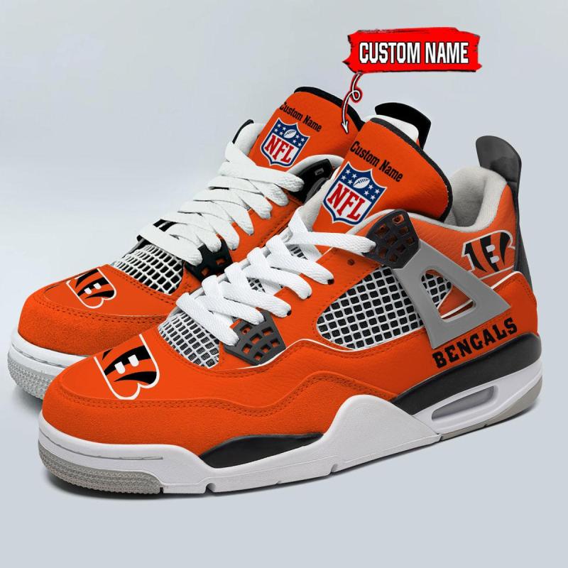 Cincinnati Bengals AJ4 Sneaker Design 2