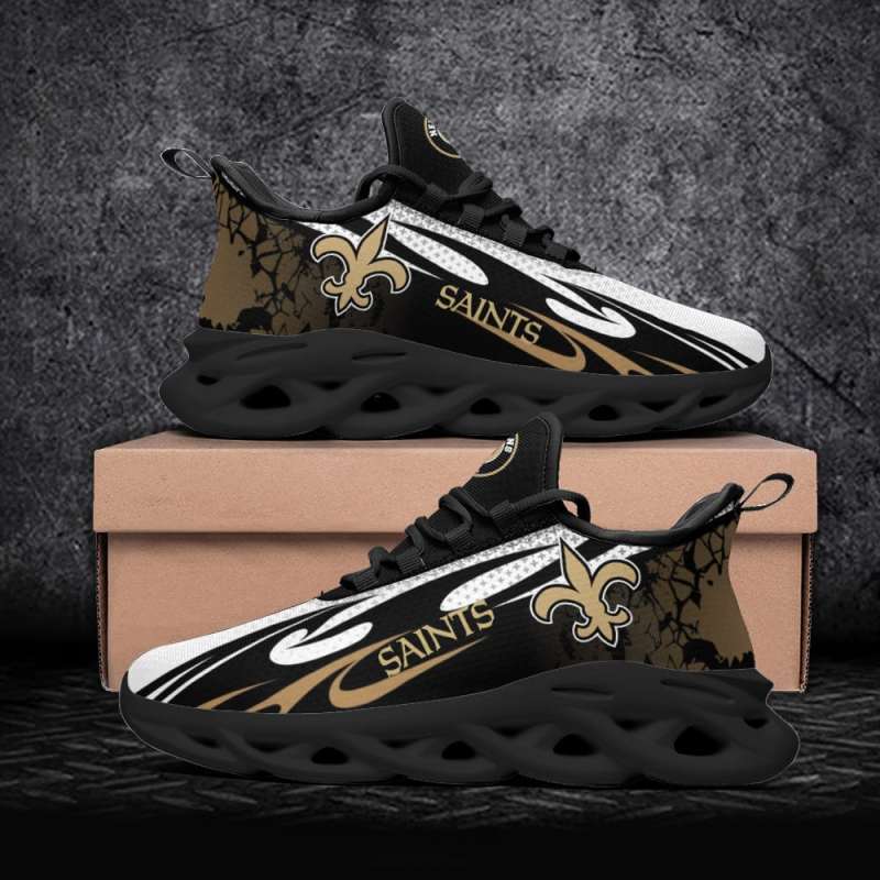 New Orleans Saints Yezy Running Sneakers - Bottom View