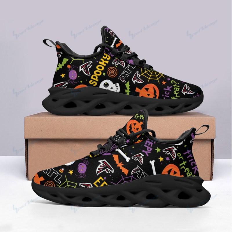 Atlanta Falcons Yezy Running Sneakers BB907 7 Atlanta Falcons Yezy Running Sneakers Back View