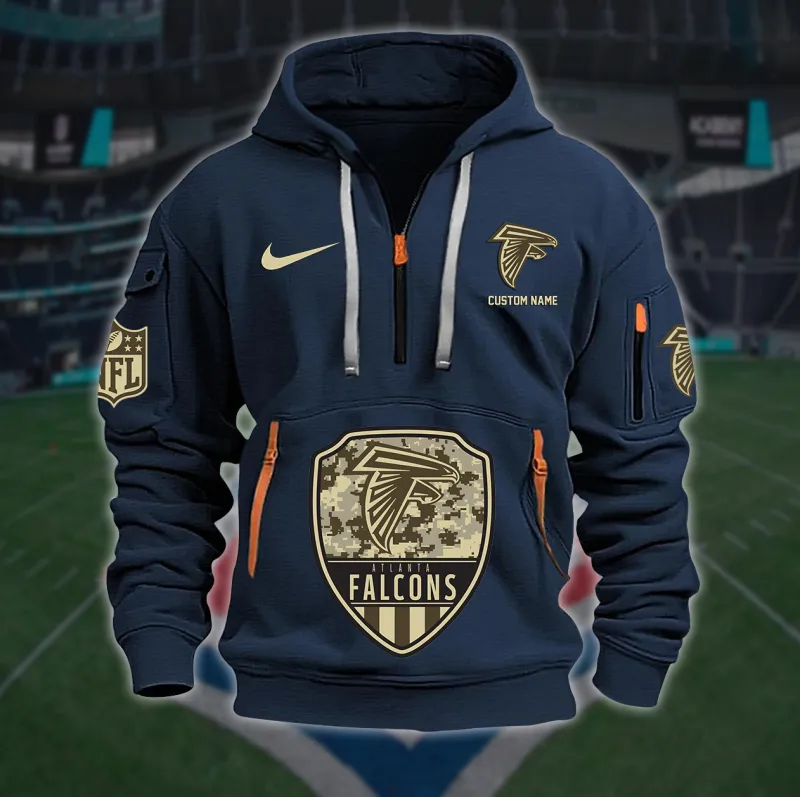 Atlanta Falcons Quarter Zip Hoodie